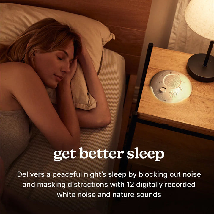 Dove | Homedics Portable Sound Machine with Light blocks out noise and masks distractions with 12 digitally recorded white noise and nature sound