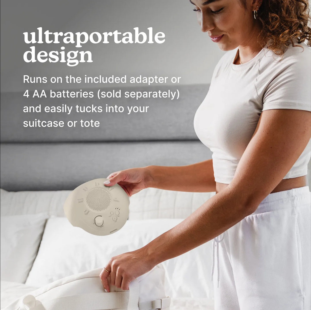 Dove | Homedics Portable Sound Machine with Light has an ultra=portable design