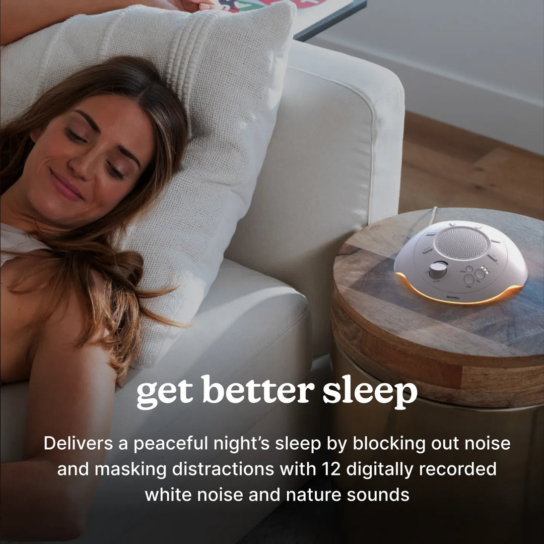 Cloud | Homedics Portable Sound Machine with Light blocks out noise and masks distractions with 12 digitally recorded white noise and nature sound