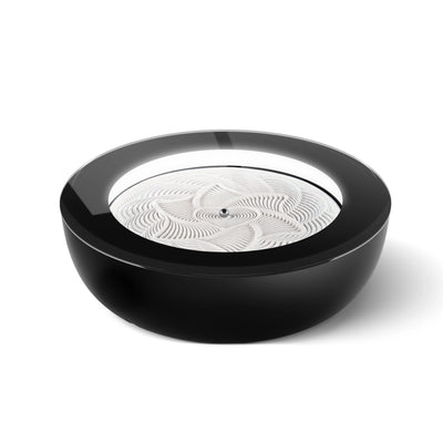 Black | Angled view of the 16" Homedics drift sandscape sand table in cream