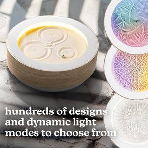 White/Ash| Smart LEDs with RGBIC for immerisive light modes, millions of color options, breathing, and in-app soundscapes