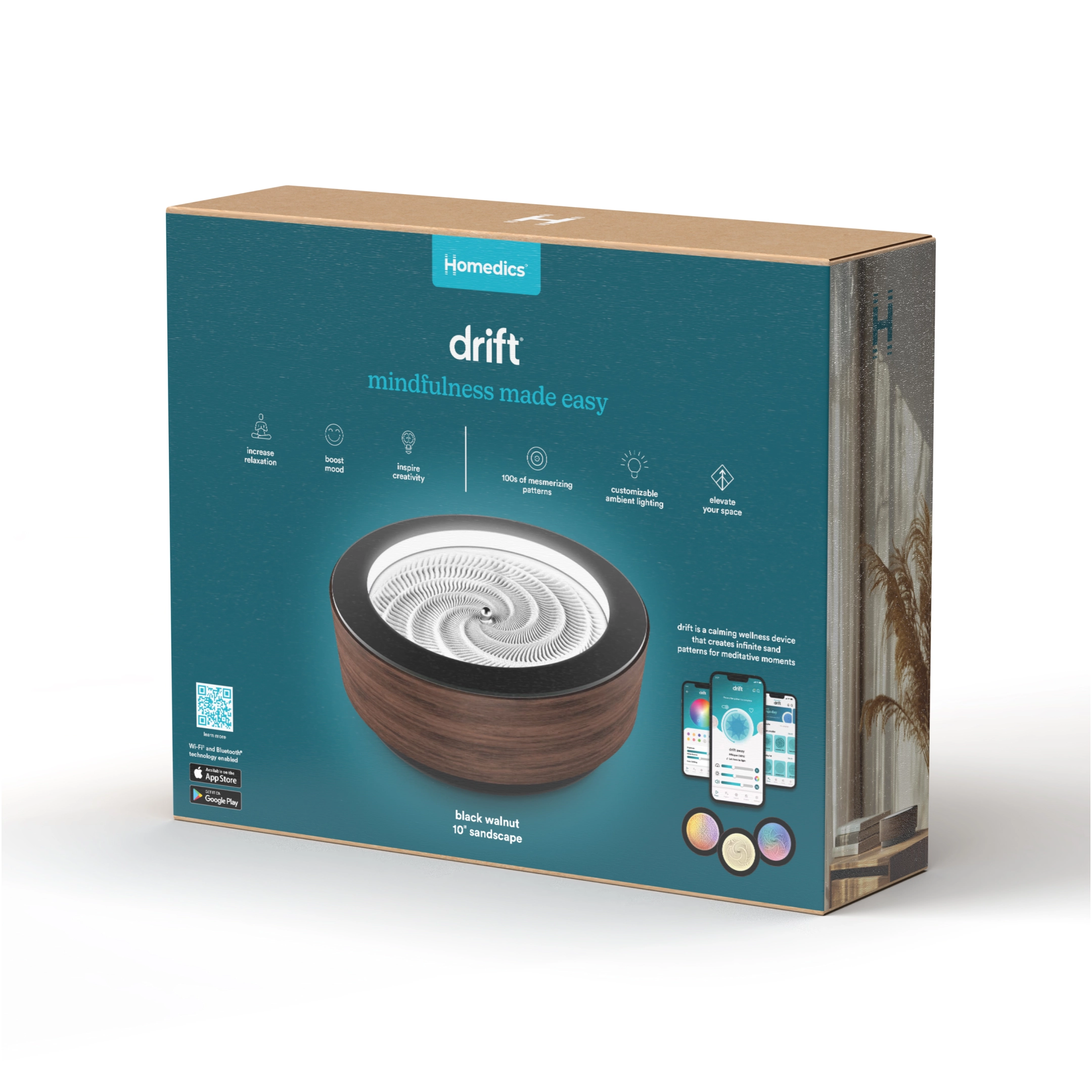 drift 10” premium wood – Homedics