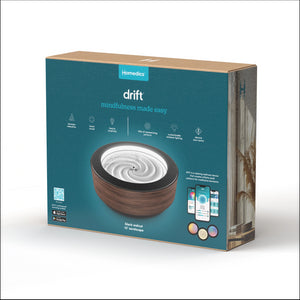 Black/Walnut | Boxed image of drift 10” Wood Sand Table