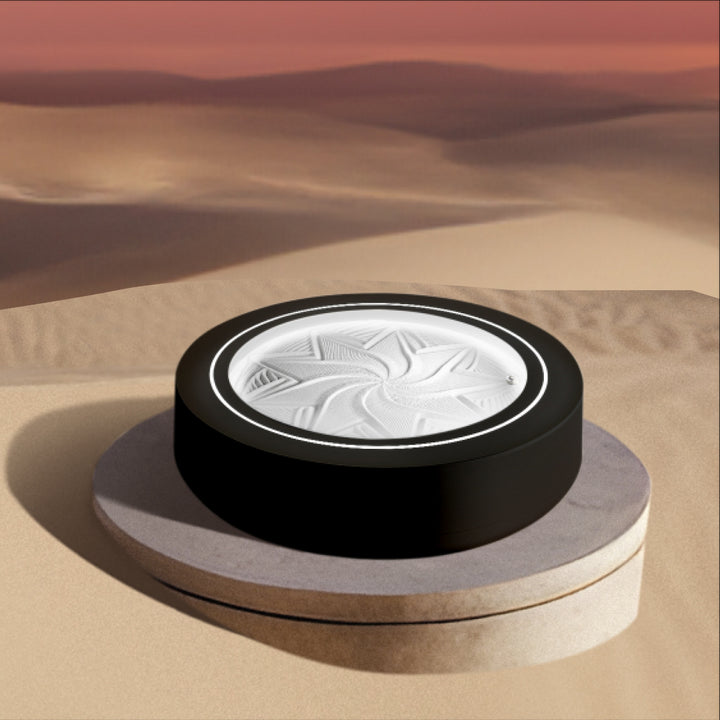 Black | Angled view of the drift 11" sandscape sand table