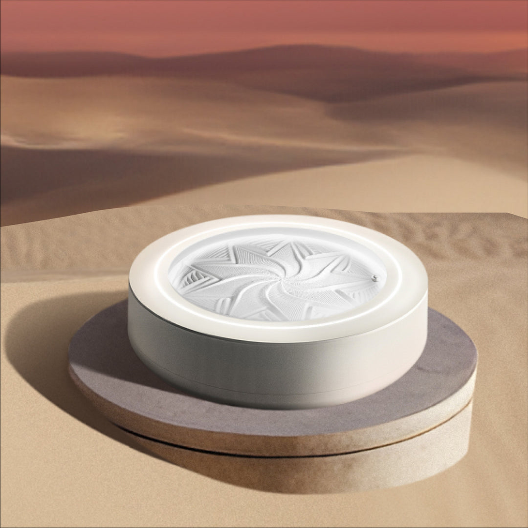 Cream | Angled view of the drift 11" sandscape sand table