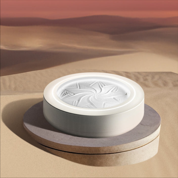 Cream | Angled view of the drift 11" sandscape sand table