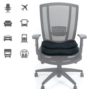 Black|Contoured Seat Cushion - On Chair Features - ObusForme