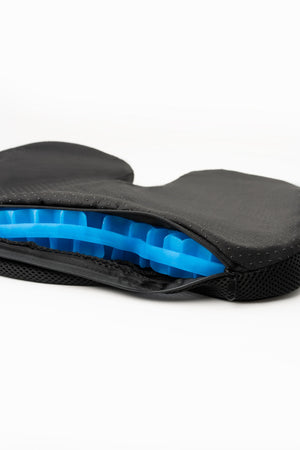 Honeycomb gel seat cushion - unzipped