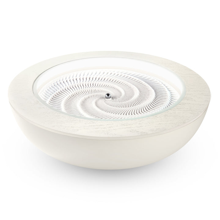 White Wash | drift 21" wood ring sitting on top of the drift 16"
