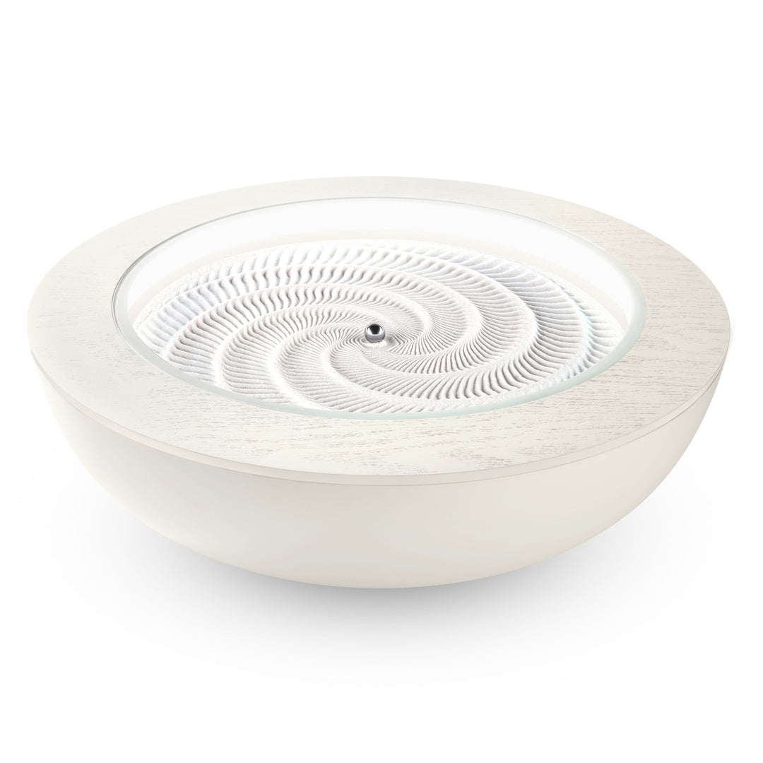 White Wash | drift 16" wood ring sitting on top of the drift 16"