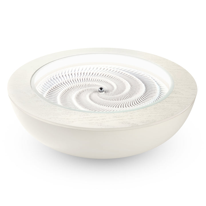 White Wash | drift 16" wood ring sitting on top of the drift 16"