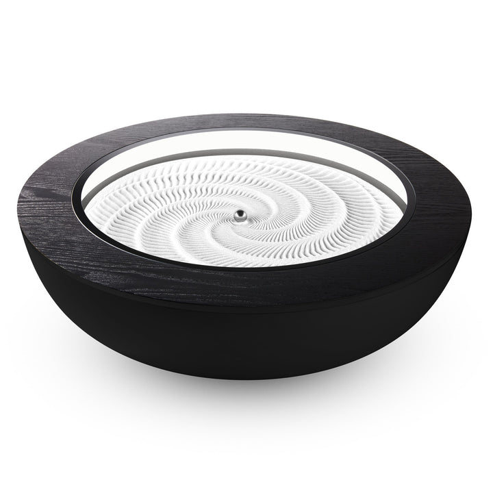 Walnut | drift 21" wood ring sitting on top of the drift 21"