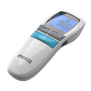 Angled view of the Homedics Non-Contact Infrared Thermometer