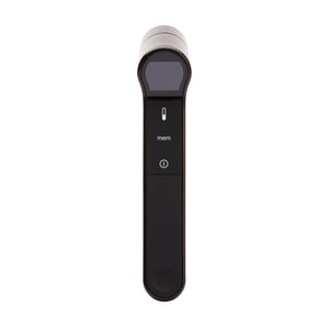 Black | Front view of the black Homedics Infrared Ear and Forehead Thermometer in black