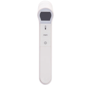 White | Front view of the white Homedics Infrared Ear and Forehead Thermometer in white