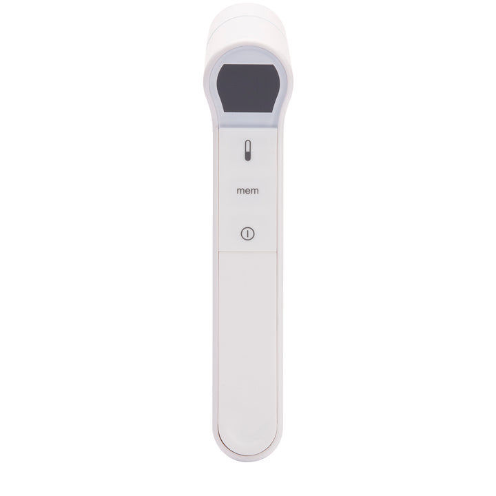 White | Front view of the white Homedics Infrared Ear and Forehead Thermometer in white
