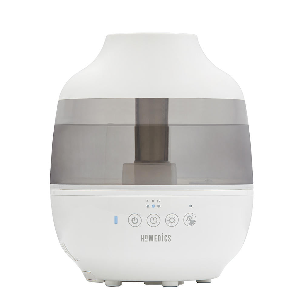Angled view of the Homedics TotalComfort Ultrasonic Medium Room Humidifier