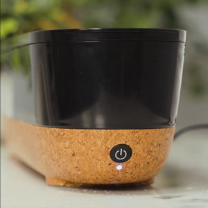 Fireside Ultrasonic Humidifier- side view with power button