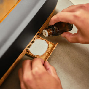 Fireside Ultrasonic Humidifier also dispenses essential oils into your space