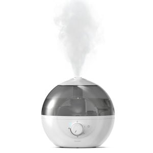 image shows Homedics® Ultrasonic Humidifier CMTF32 placed on the table