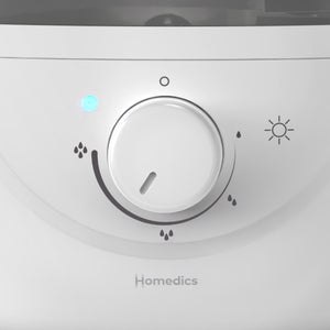 Image shows setting knob onn the Homedics® Ultrasonic Humidifier CMTF32