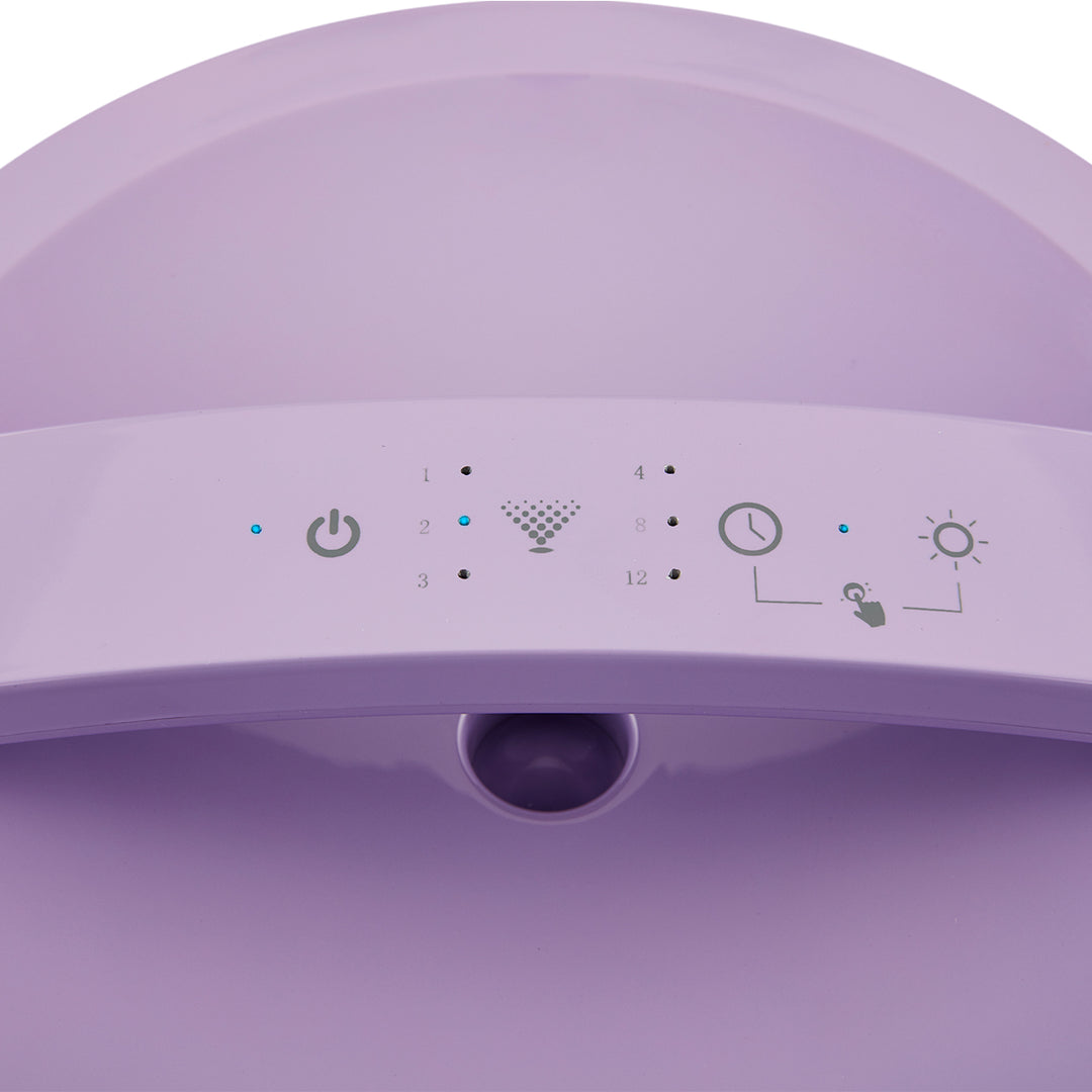 Lilac | Top view of the Homedics TotalComfort UV-C Ultrasonic Humidifier