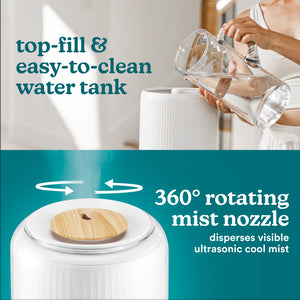 Image showing top-fill & easy-to-clean water tank and 360° rotating mist nozzle