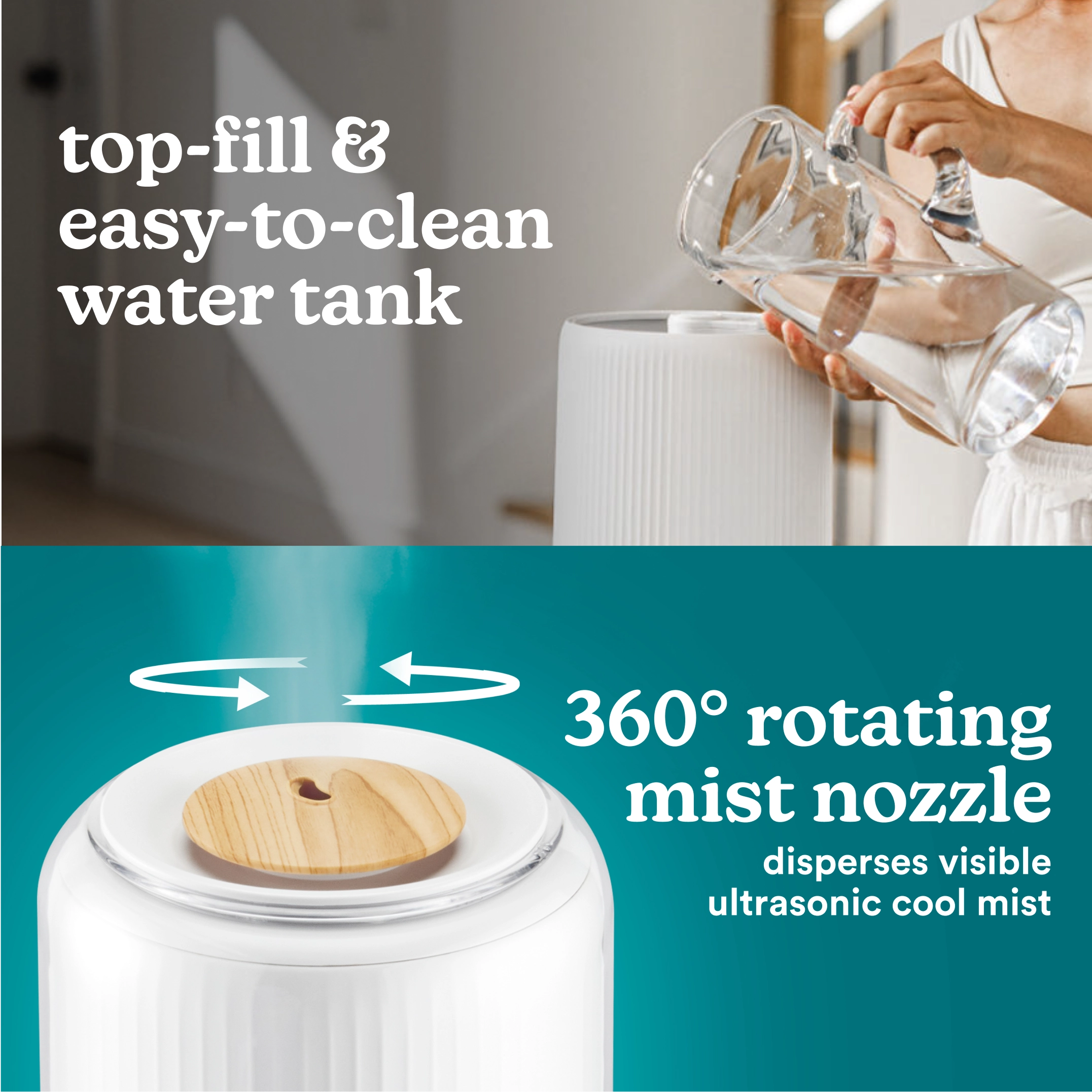 TotalComfort Deluxe Large Room Ultrasonic Humidifier - Homedics