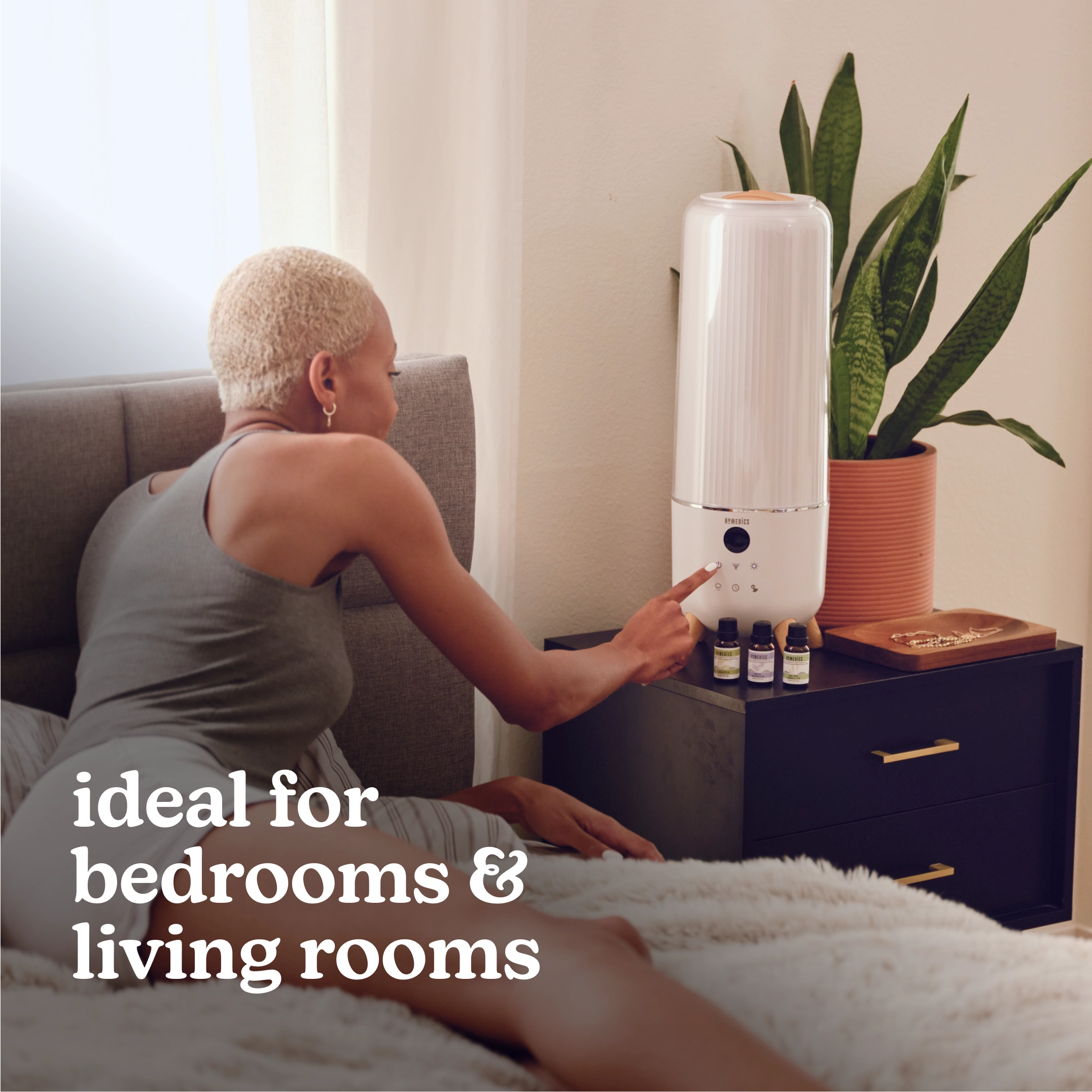 TotalComfort Deluxe Large Room Ultrasonic Humidifier - Homedics