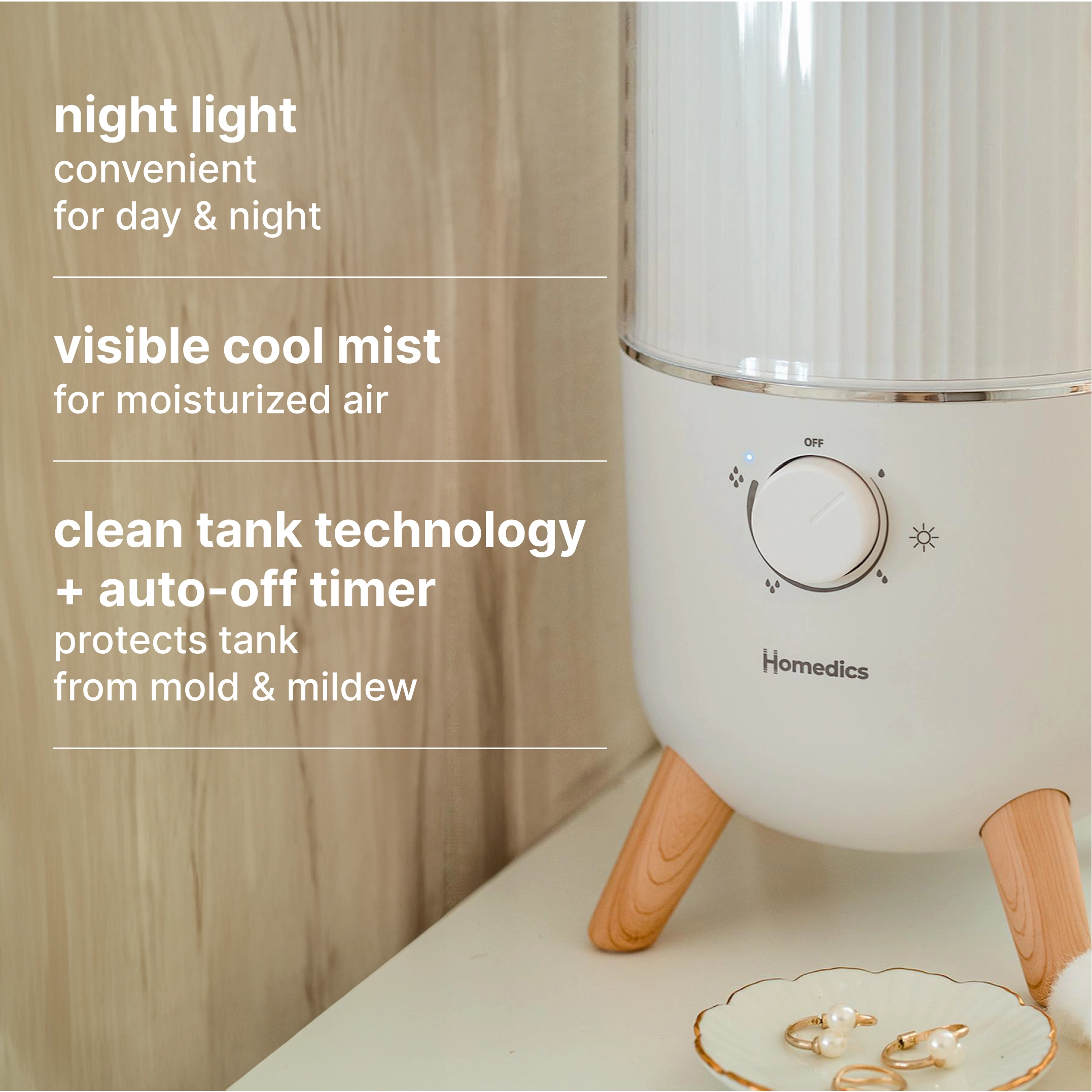 Decor Series Medium Humidifier – Homedics