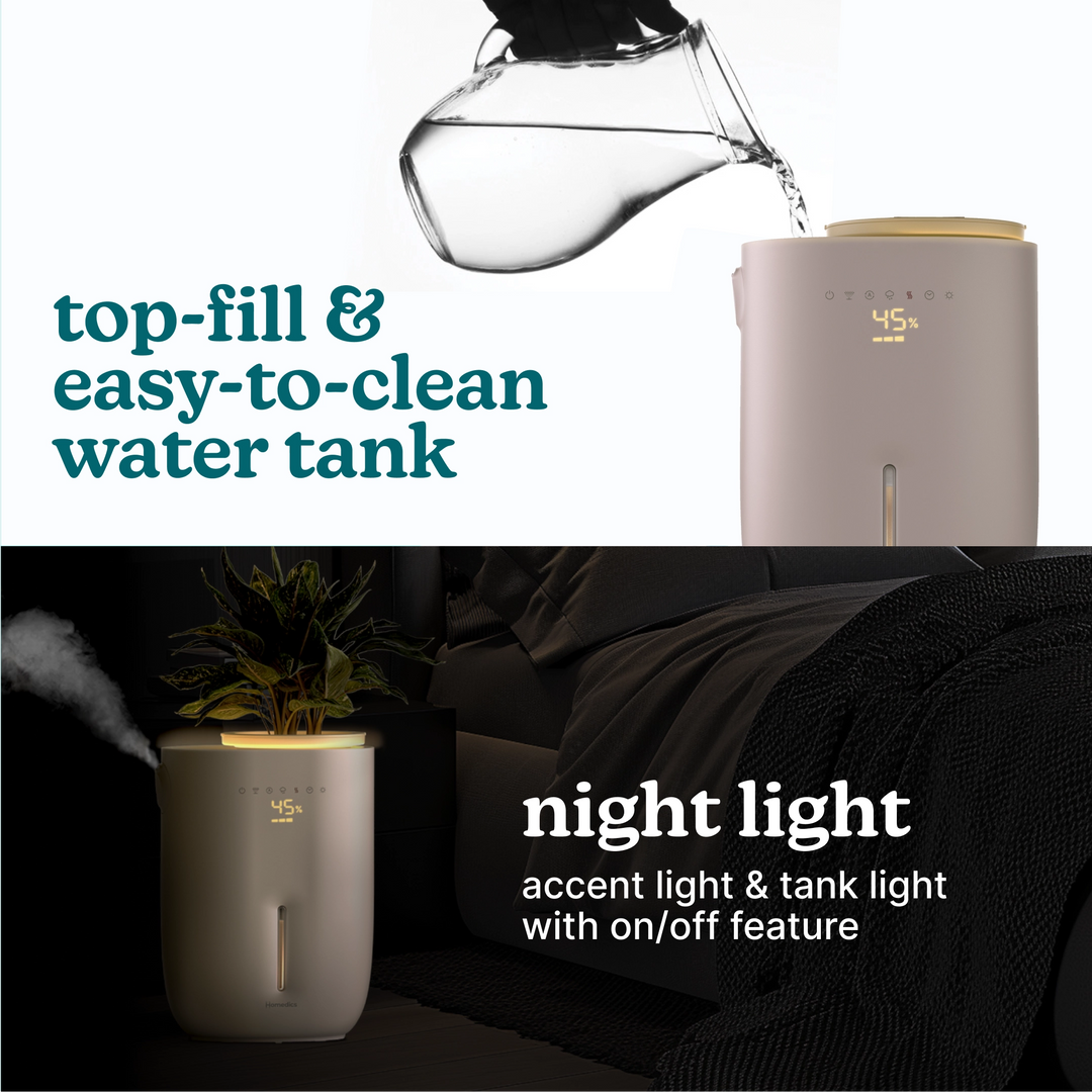 plant air humidifier Natura Ultrasonic Warm & Cool Mist Humidifier – Homedics