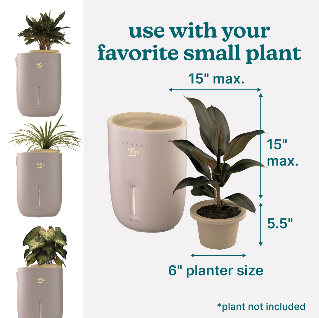 plant air humidifier Natura Ultrasonic Warm & Cool Mist Humidifier