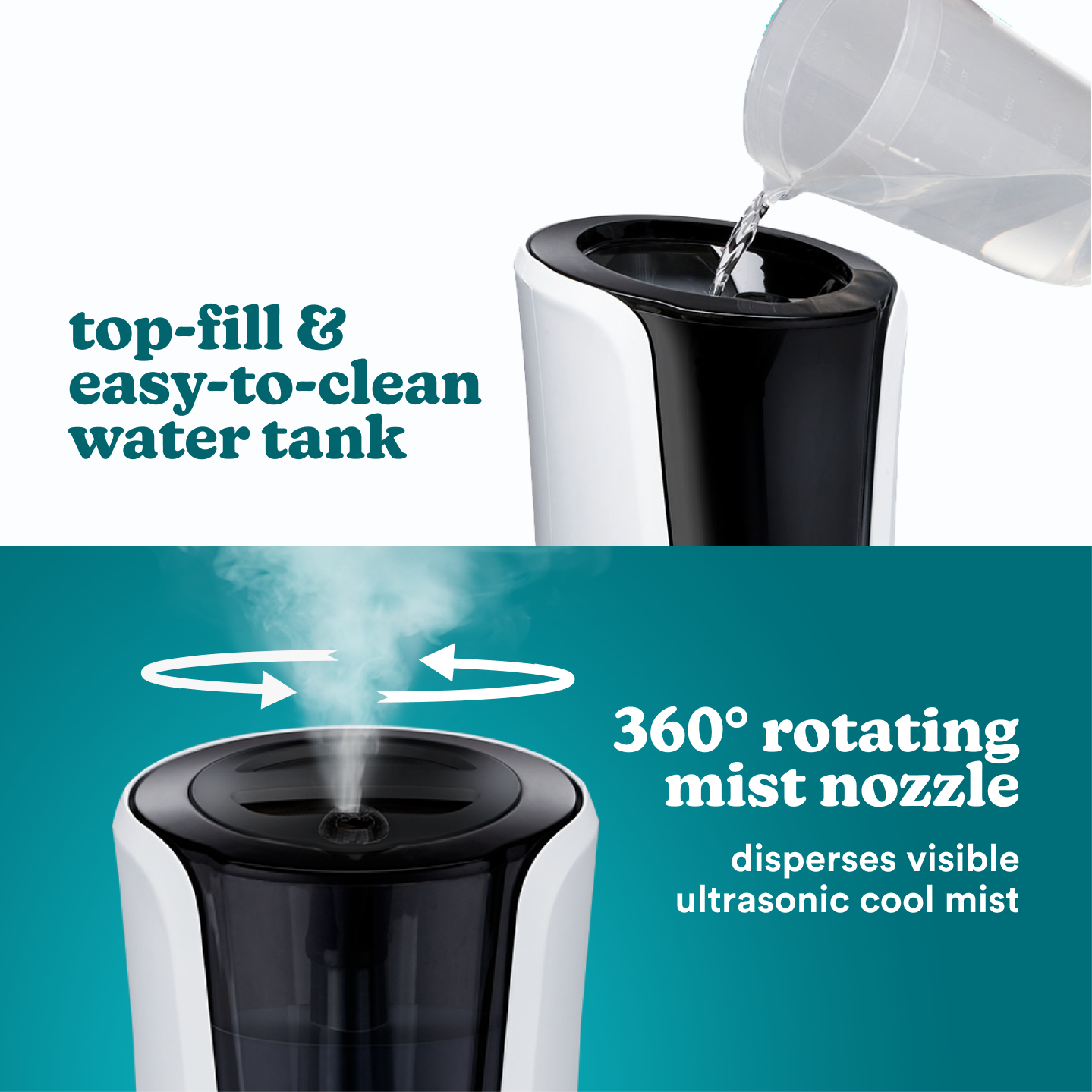 TotalComfort Deluxe Warm & Cool Mist Ultrasonic Humidifier - Homedics