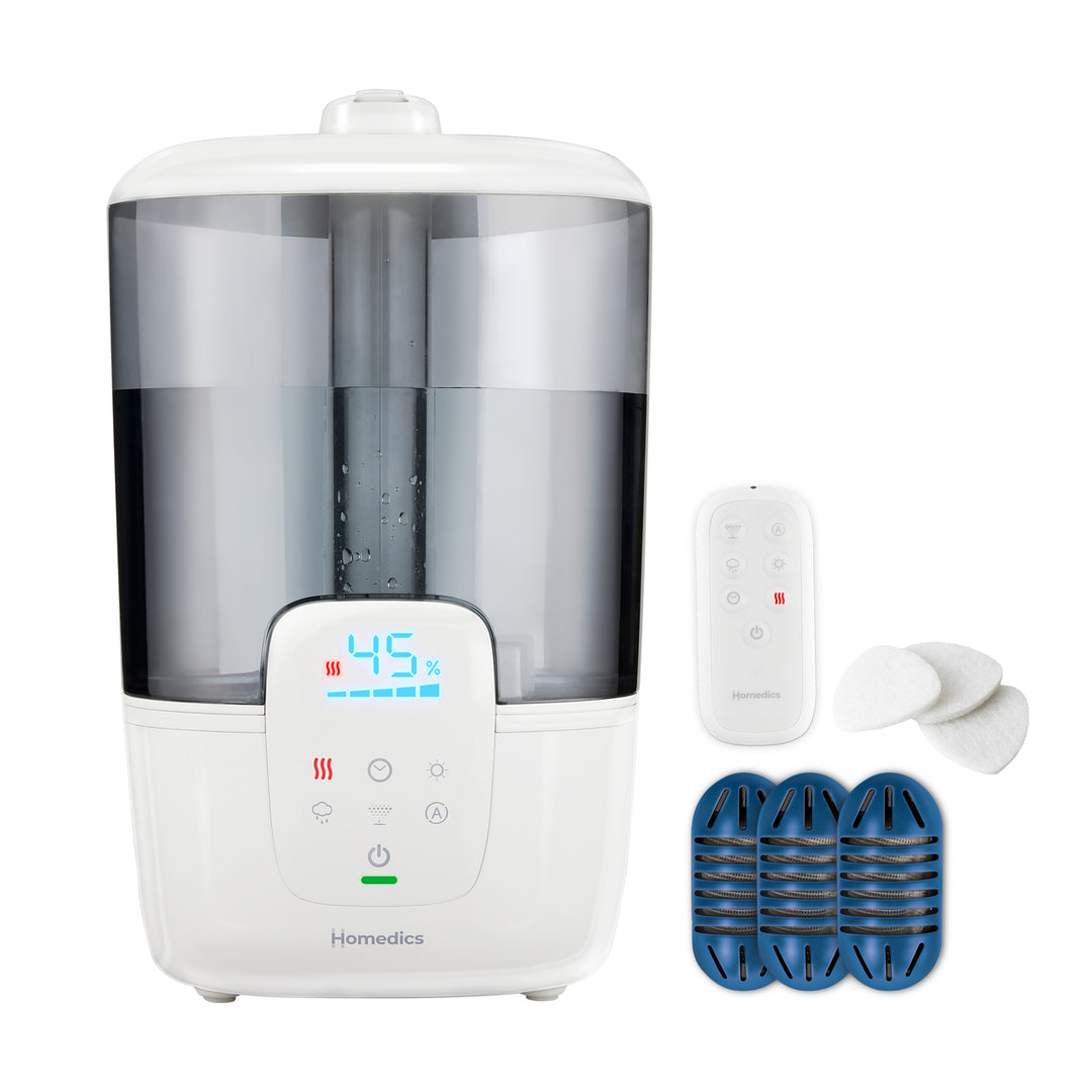 Image shows Homedics® Warm & Cool Mist Ultrasonic Humidifier with UV-C refilling
