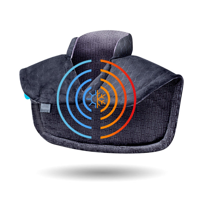 Angled view of the Homedics Weighted Gel Wrap with hot and cold