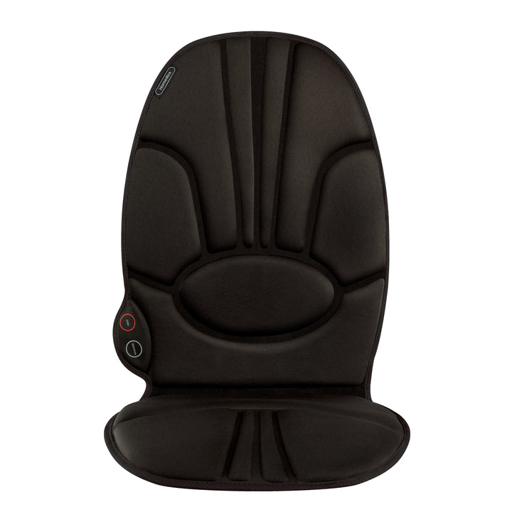 Black | Front view of the brown Homedics Portable Back Massage Cushion