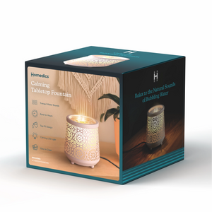 Homedics Indoor Relaxation Fountain with Light & Sound