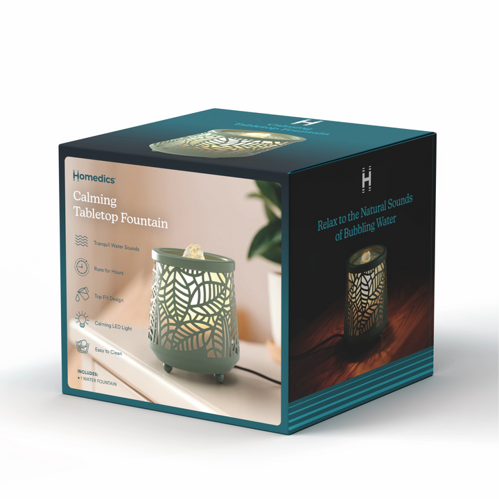 Homedics Indoor Relaxation Fountain with Light & Sound