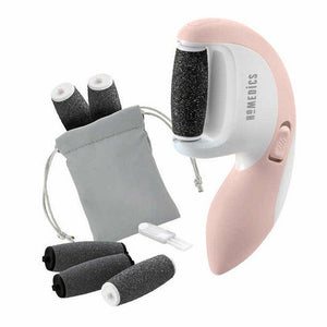 Alternate view of Homedics SoftSilk Rechargeable Pedicure Callus Remover with attachments