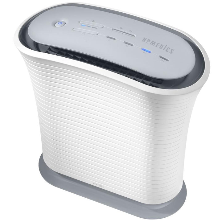 Angled view of the Homedics True HEPA Medium Room Air Purifier