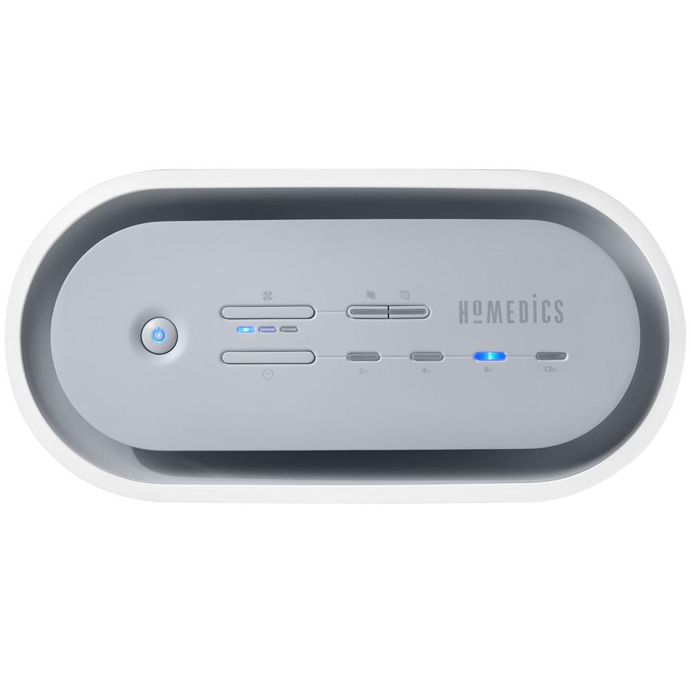 Top-down view of the Homedics True HEPA Medium Room Air Purifier