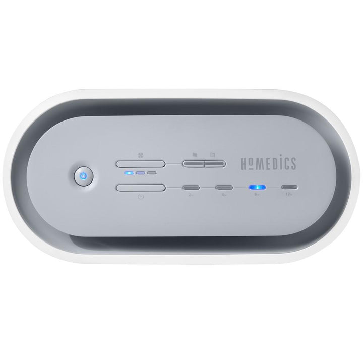 Top-down view of the Homedics True HEPA Medium Room Air Purifier