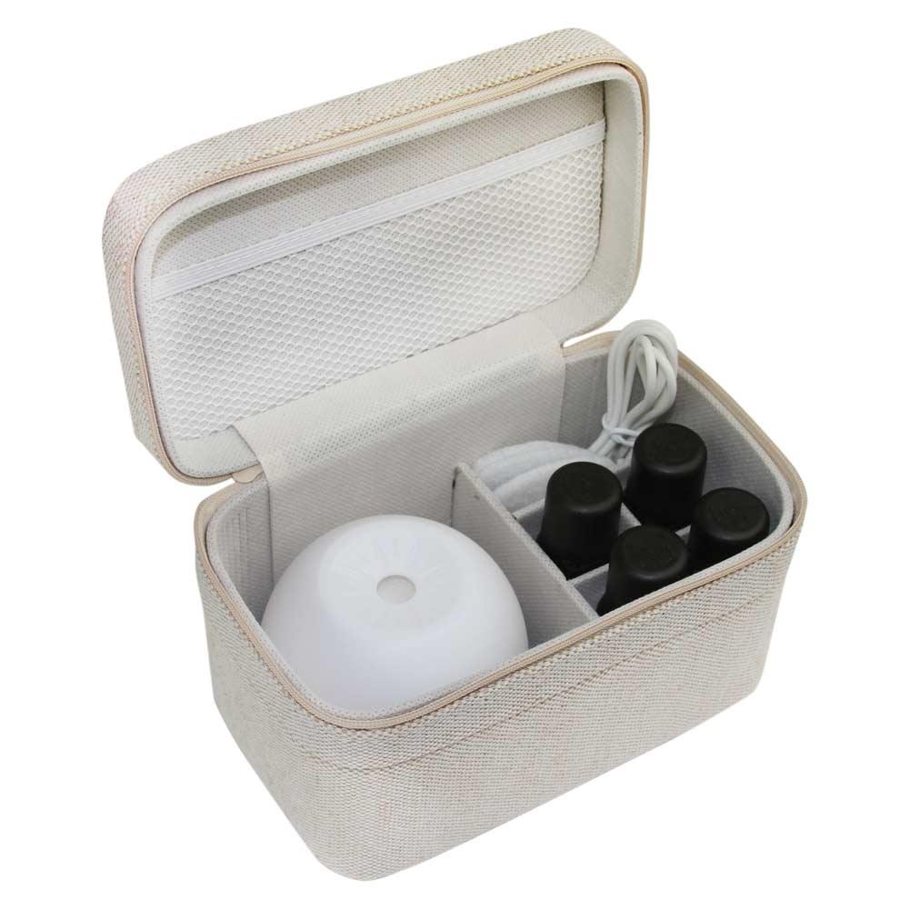 Angled view of the Homedics Essential Oil and Diffuser Gift Set