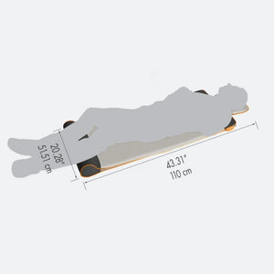 Homedics Air Compression Back Stretching Mat dimensions