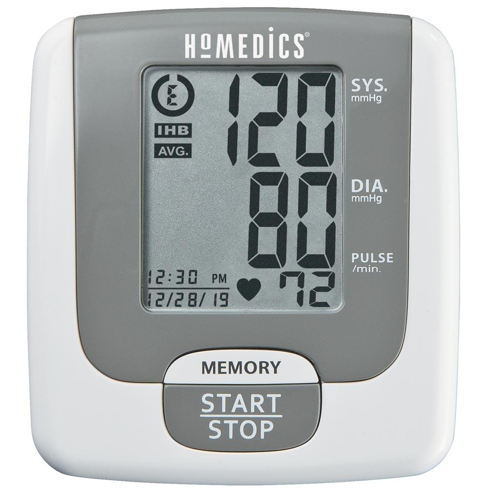 Front view of the Homedics Wrist Blood Pressure Monitor with Smart Measure Technology