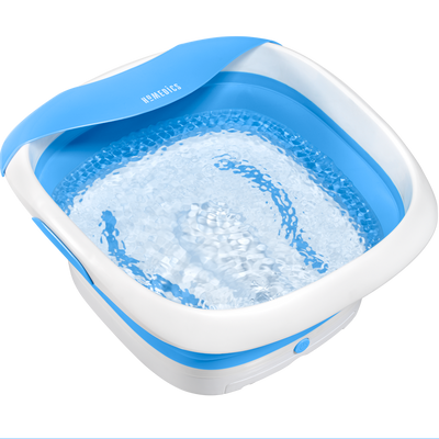 Compact Pro Spa Collapsible Footbath - Angle Shot with Water - Homedics Canada