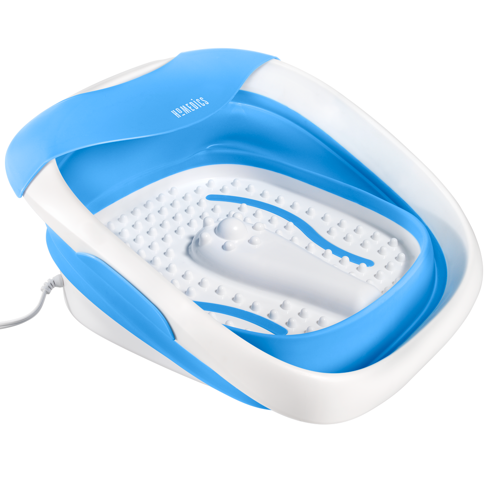 Compact Pro Spa Collapsible Footbath - Partially Collapsed Side View  - Homedics Canada