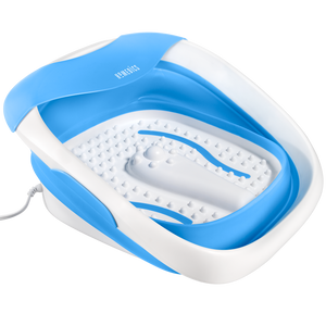 Compact Pro Spa Collapsible Footbath - Partially Collapsed Side View  - Homedics Canada