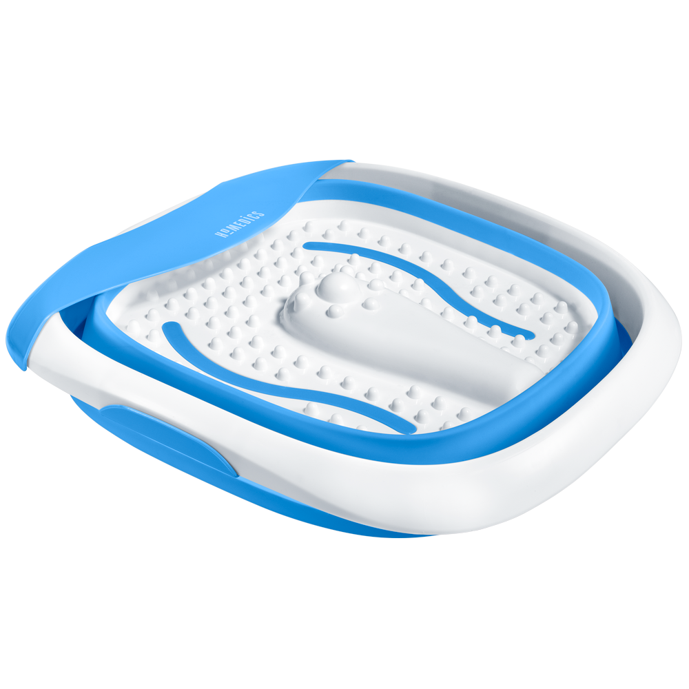 Compact Pro Spa Collapsible Footbath - Fully Collapsed Side View - Homedics Canada
