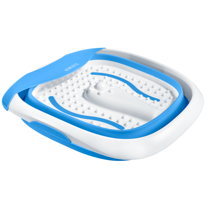 Compact Pro Spa Collapsible Footbath - Fully Collapsed Side View - Homedics Canada